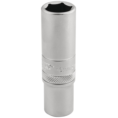 Draper 6 Point Metric Deep Socket, 3/8"" Sq. Dr., 13mm