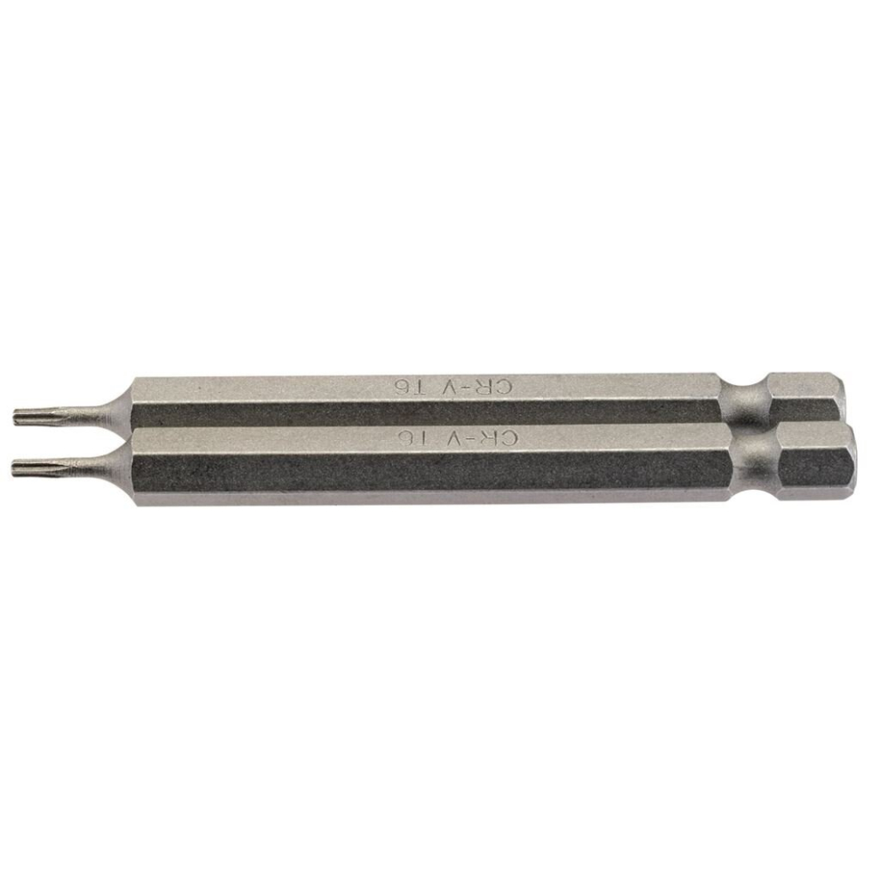 Draper Tx-Star® Insert Bit, 1/4"" Hex, 75Mm Long, T6 (Pack Of 2)