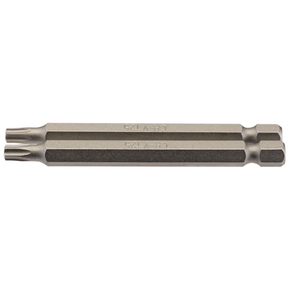 Draper Tx-Star® Insert Bit, 1/4"" Hex, 75Mm Long, T25 (Pack Of 2)