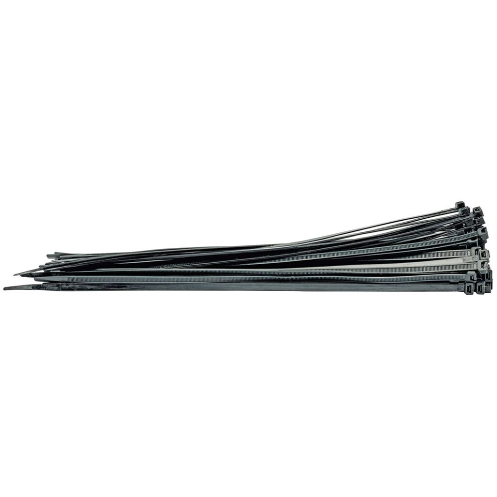 Draper Cable Ties, 8.8 X 500Mm, (Pack Of 100) Black