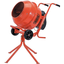 230V Cement Mixer 160L - IP45 Motor, Heavy-Duty Drum, Portable with Stand & Wheels (Full Assembly Required)