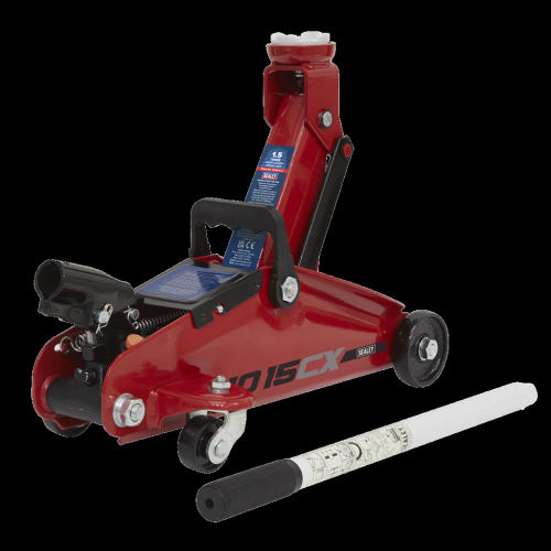Sealey Trolley Jack 1.5 Tonne Short Chassis