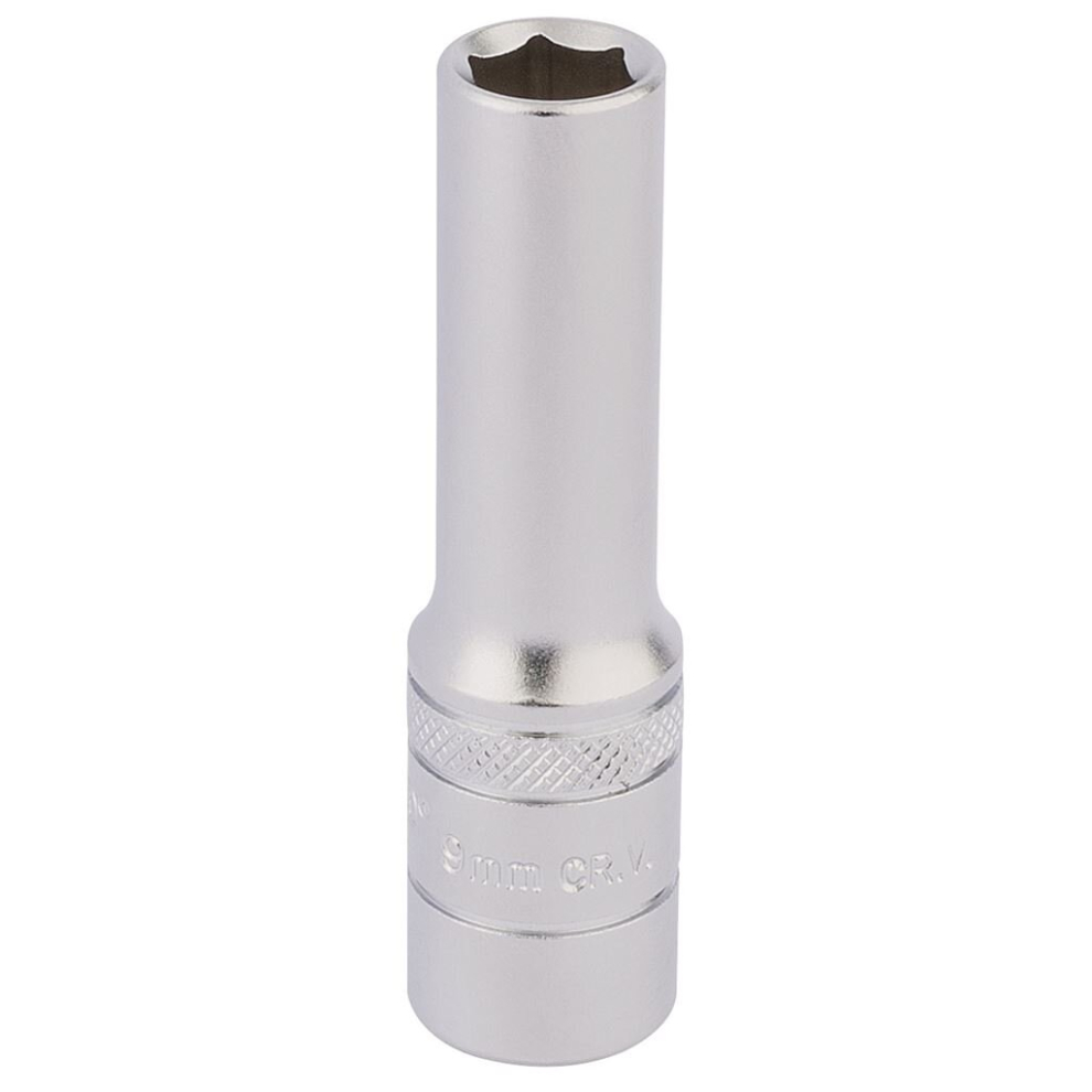 Draper HI-TORQ® 6 Point Deep Socket, 3/8"" Sq. Dr., 9mm