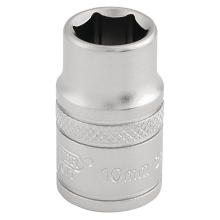 6 Point Metric Socket, 3/8"" Sq. Dr., 10mm