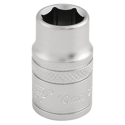 Draper 6 Point Metric Socket, 3/8"" Sq. Dr., 10mm