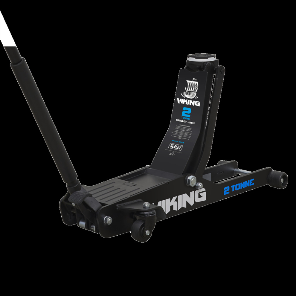 Sealey Viking Low Profile Professional Long Reach Trolley Jack 2 Tonne With Rocket Lift