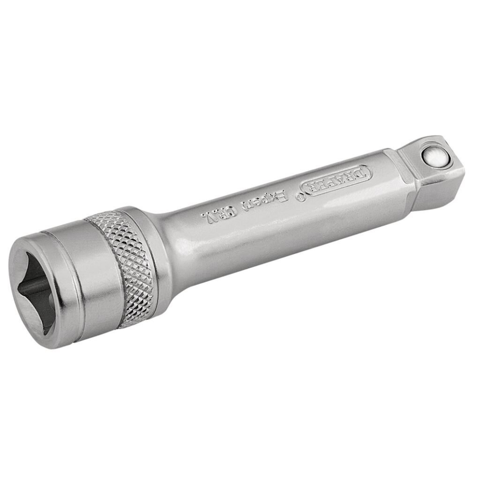 Draper Satin Chrome Wobble Extension Bar, 3/8"" Sq. Dr., 75Mm
