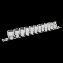 Socket Set 12pc 3/8"Sq Drive Lock-On? 6pt Metric