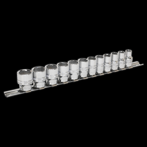 Sealey Socket Set 12pc 3/8"Sq Drive Lock-On? 6pt Metric
