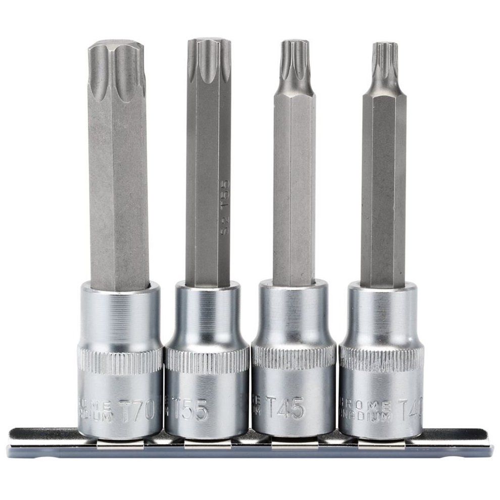 Draper Tx-Star® Socket Bit Set, 1/2"" Sq. Dr. (4 Piece)