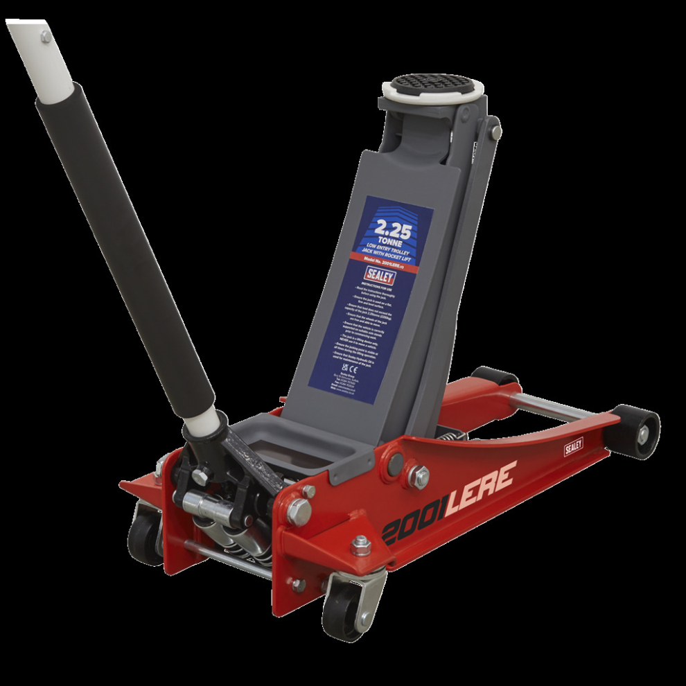 Trolley Jack 2.25 Tonne Low Profile Rocket Lift Red 5054511844573