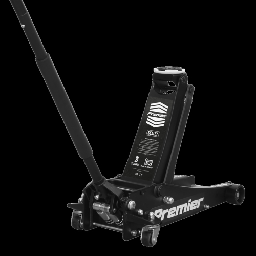 Sealey Trolley Jack 3 Tonne Low Profile Rocket Lift Black