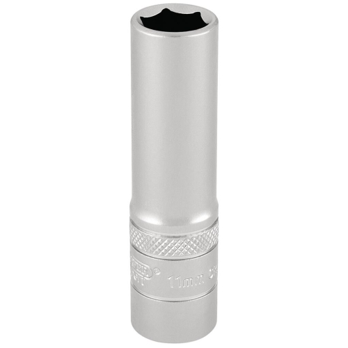 Draper Draper HI-TORQ® 6 Point Deep Socket, 3/8"" Sq. Dr., 11mm