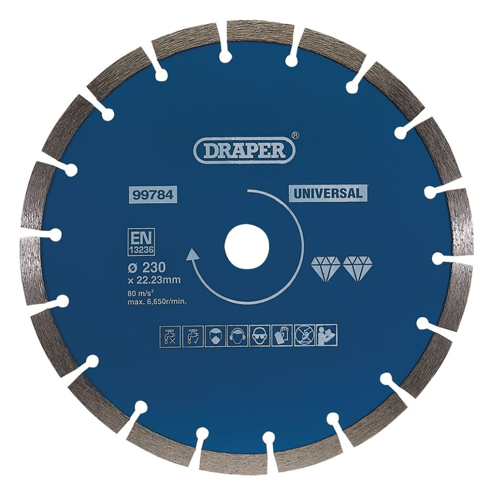 Draper Segmented Diamond Blade, 230Mm