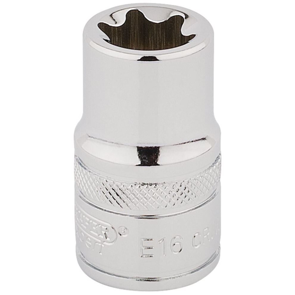 Draper Tx-Star® Socket, 1/2"" Sq. Dr., E16