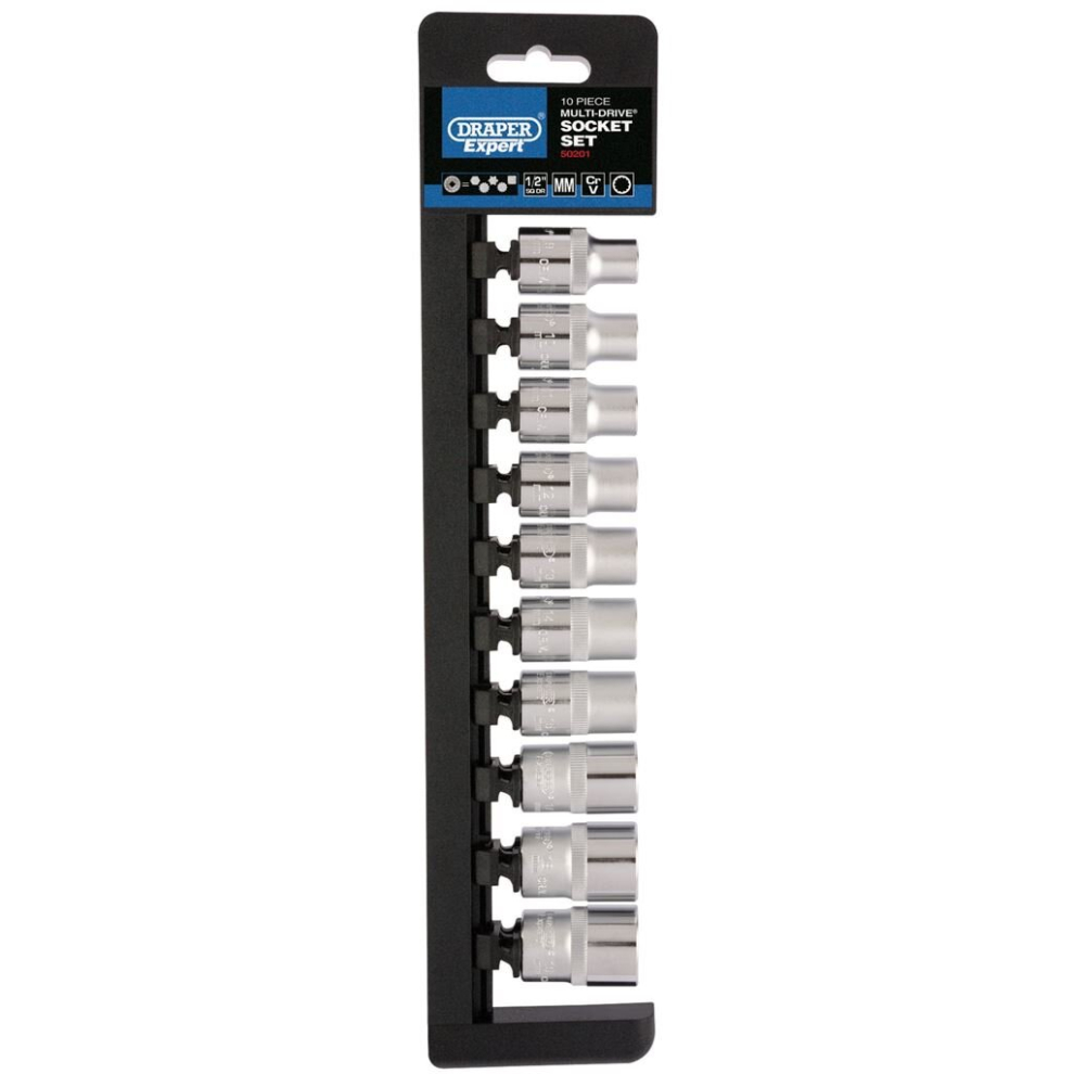 Multi-Drive® Socket Set, 1/2"" Sq. Dr. (10 Piece)