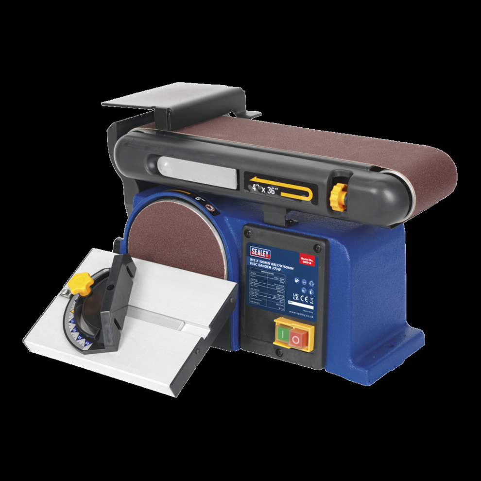 Sealey Belt/Disc Sander 915 X 100Mm/Ø150mm 370W/230V