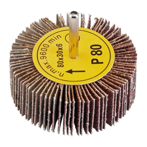 Draper Abrasive Flap Wheel, 80 x 30mm, 80 Grit