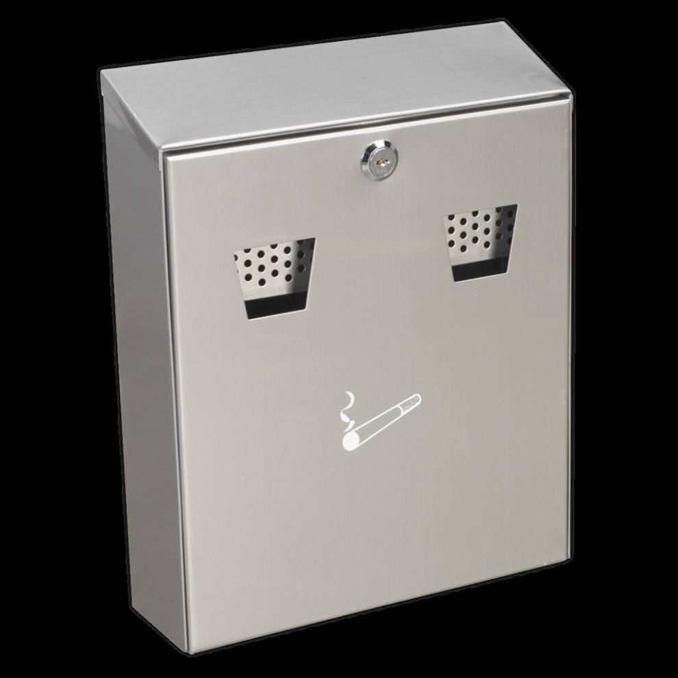 Sealey Cigarette Bin Wall-Mounting Stainless Steel