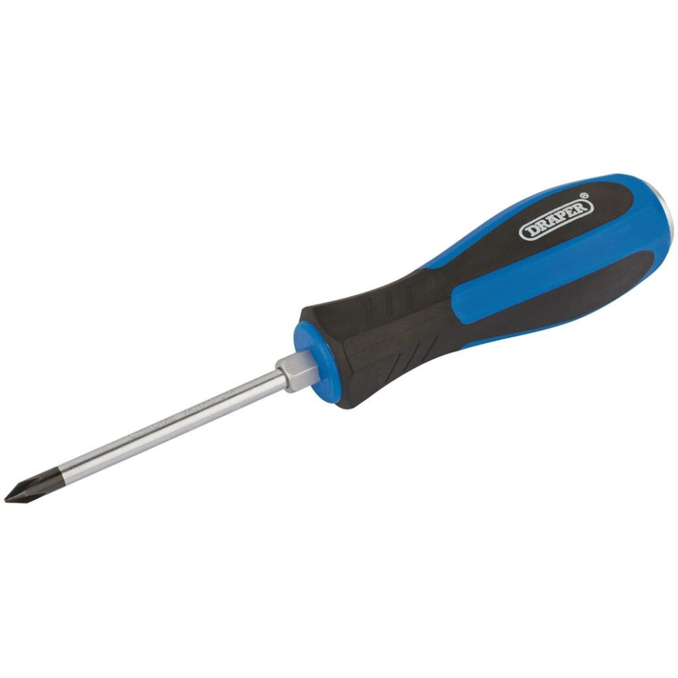 Draper Pound Thru' Cross Slot Screwdriver, No.1 X 75Mm