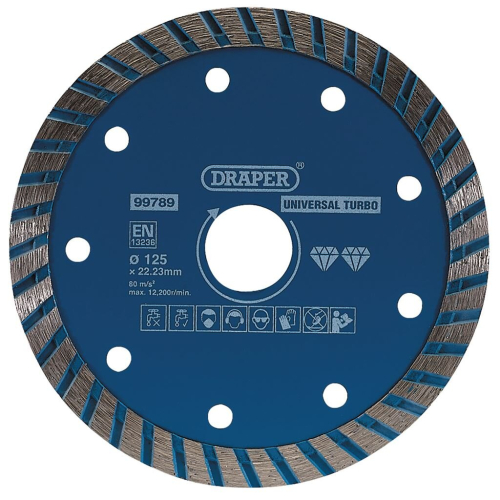 Draper Turbo Diamond Blade, 125mm