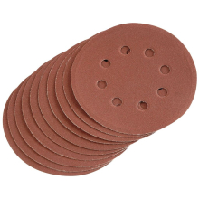 Hook and Loop Sanding Discs, 125mm, 240 Grit (Pack of 10)