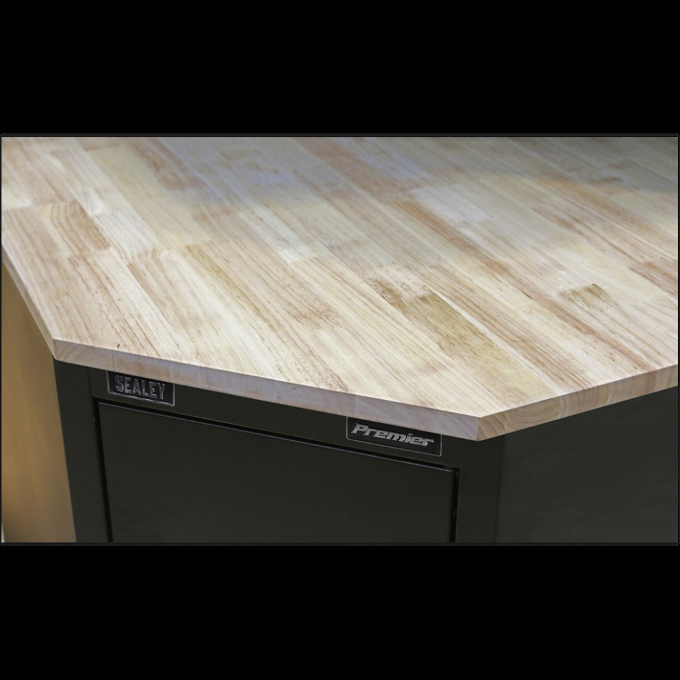 Hardwood Corner Worktop 930mm