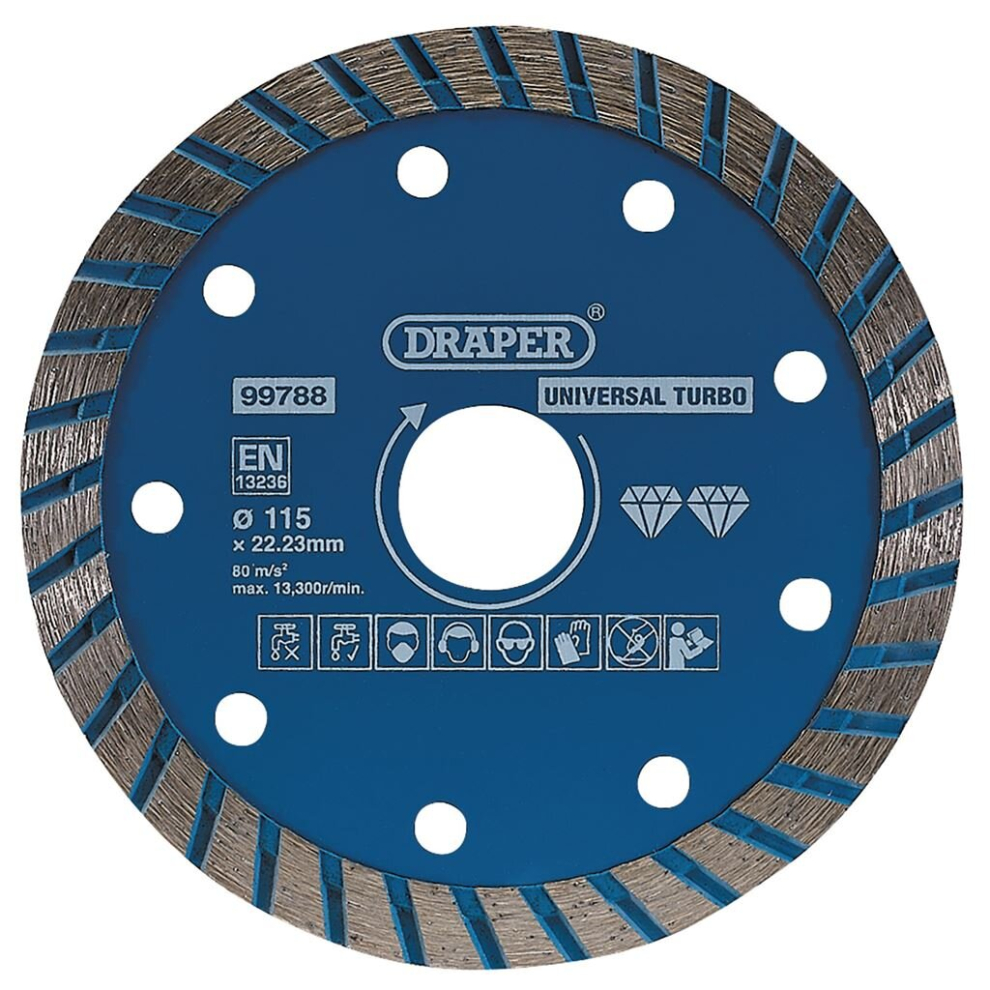 Draper Turbo Diamond Blade, 115Mm