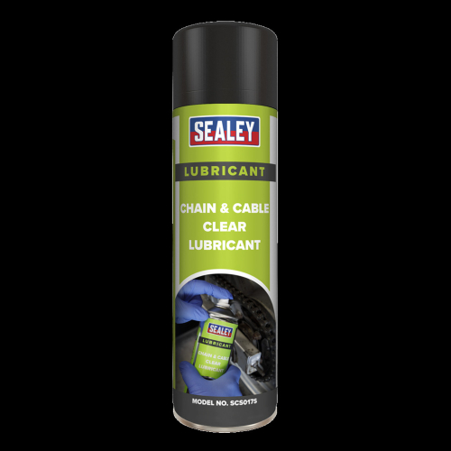 Sealey Chain & Cable Clear Lubricant 500ml