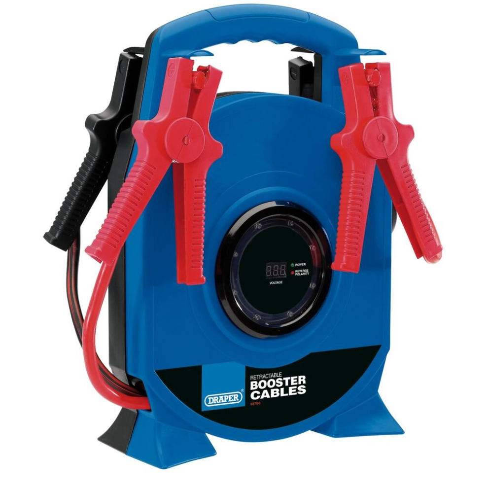 Draper Retractable Booster Cables, 3.5M X 29Mm²