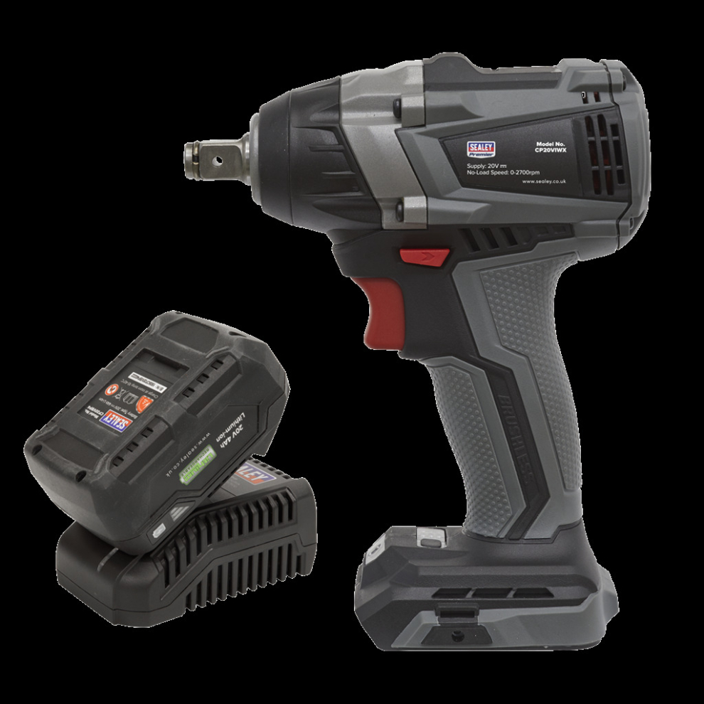 Brushless Impact Wrench Kit 1/2"Sq Drive 20V Sv20 Series 350Nm 4Ah 5054630000591