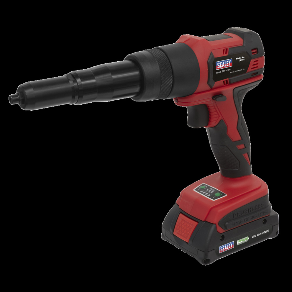 Sealey Cordless Riveter 20V 2Ah Lithium-Ion