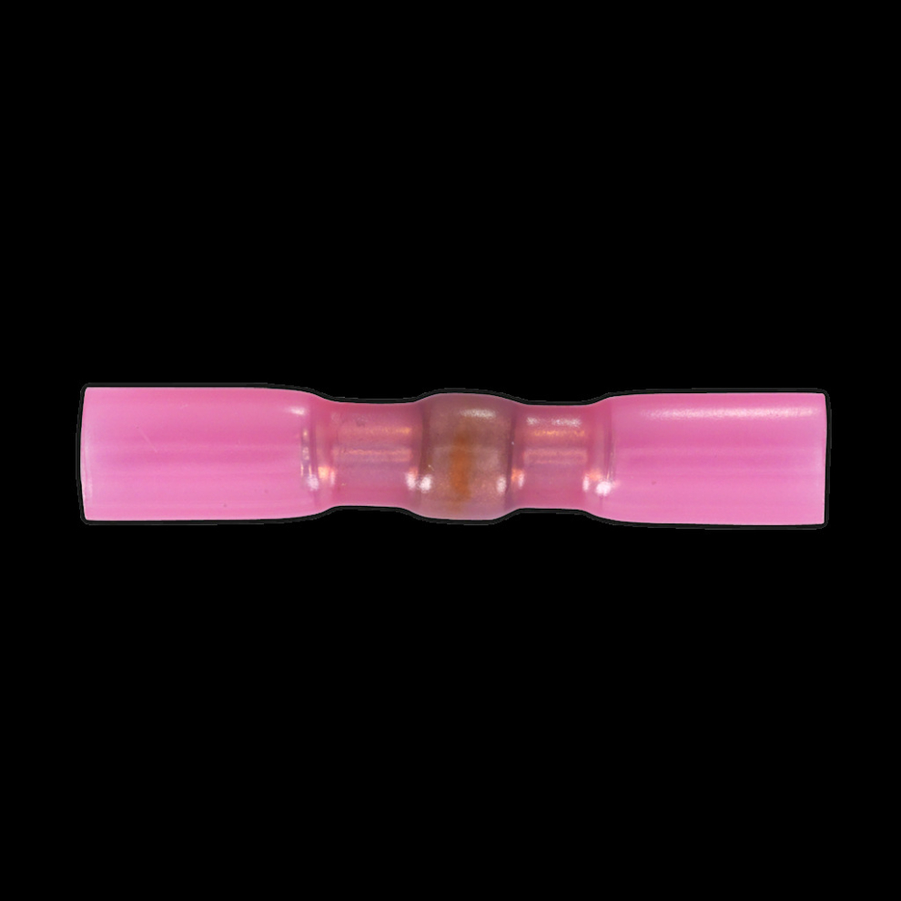 Sealey Heat Shrink Butt Connector With Crimp & Solder Pack Of 25 Red