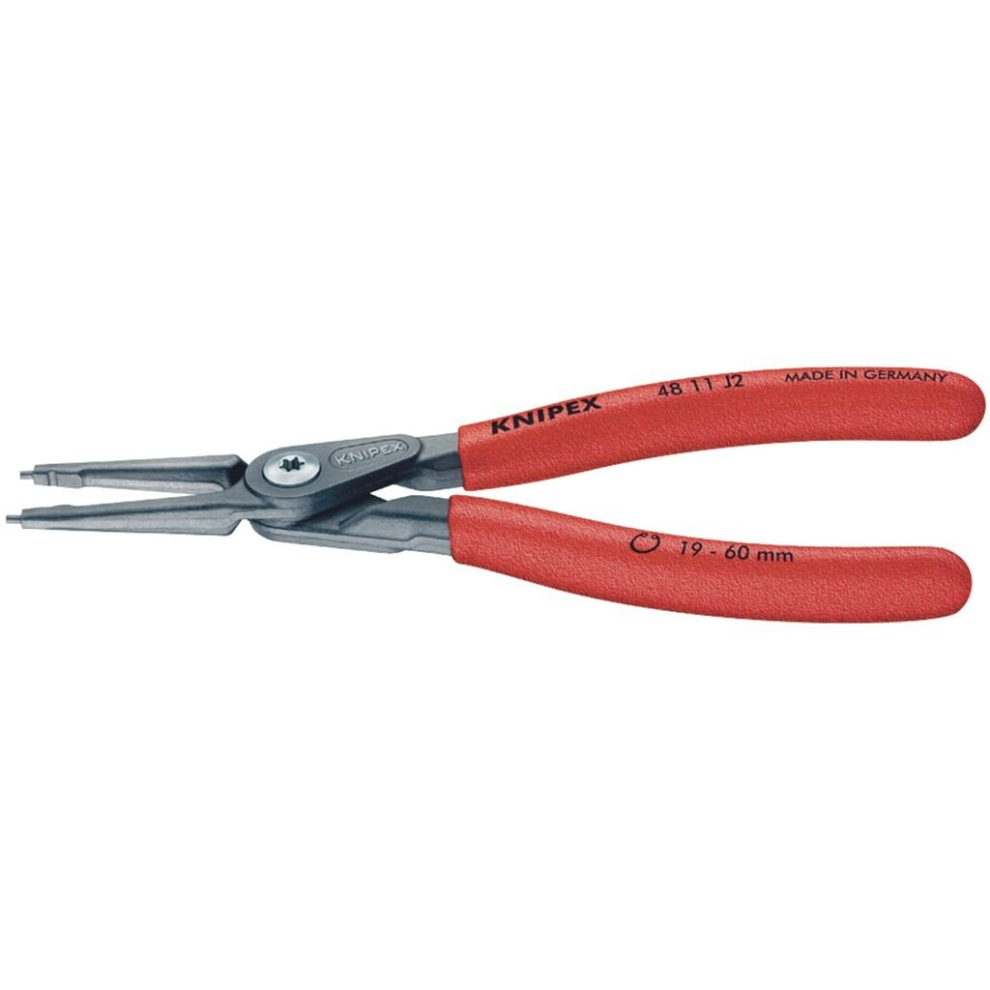 Draper Knipex 48 11 J2 180Mm Internal Straight Tip Circlip Pliers, 19 - 60Mm Capacity