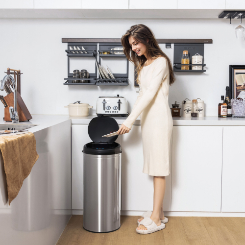 Casart 30L Automatic Kitchen Bin Touchless Motion Sensor Bin w/ Infrared Tech 2