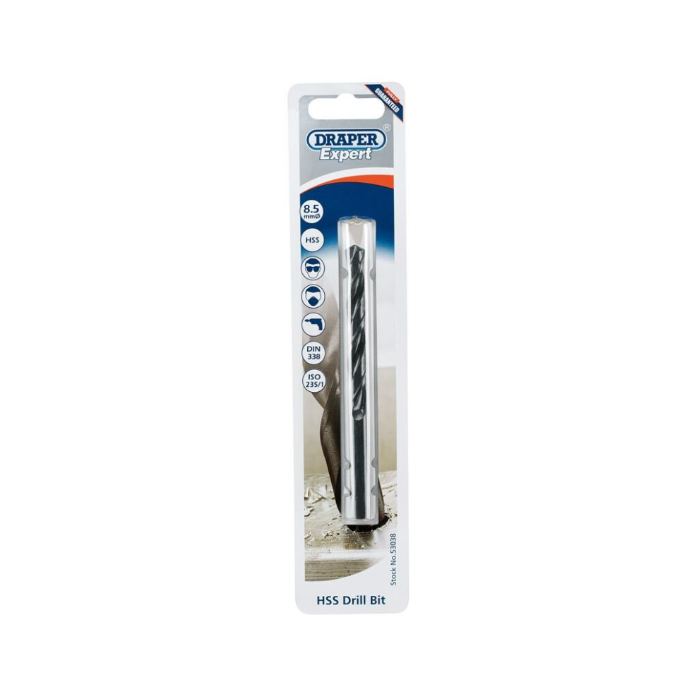 Draper Hss Twist Drill For 10 X 1.5 Taps, 8.5Mm