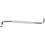 Draper Plain Slot PZ Type Angled Screwdriver, 5mm, No.1 x 125mm 1
