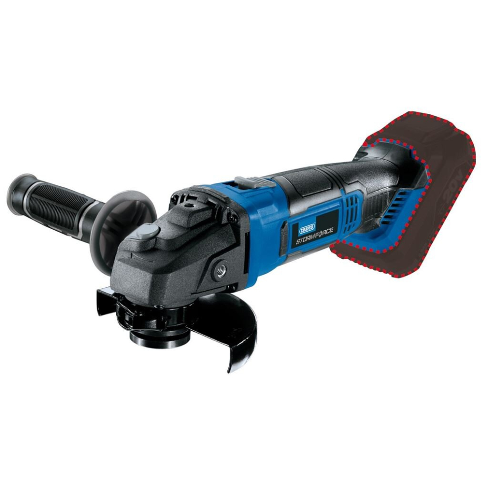 Draper Storm Force® 20V Angle Grinder, 115Mm (Sold Bare) 5010559895212