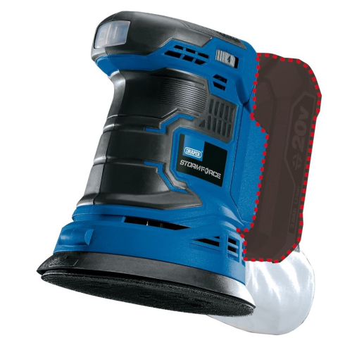 Draper Draper Tools Random Orbit Sander Storm Force Bare 20V Polishing Machine Sander