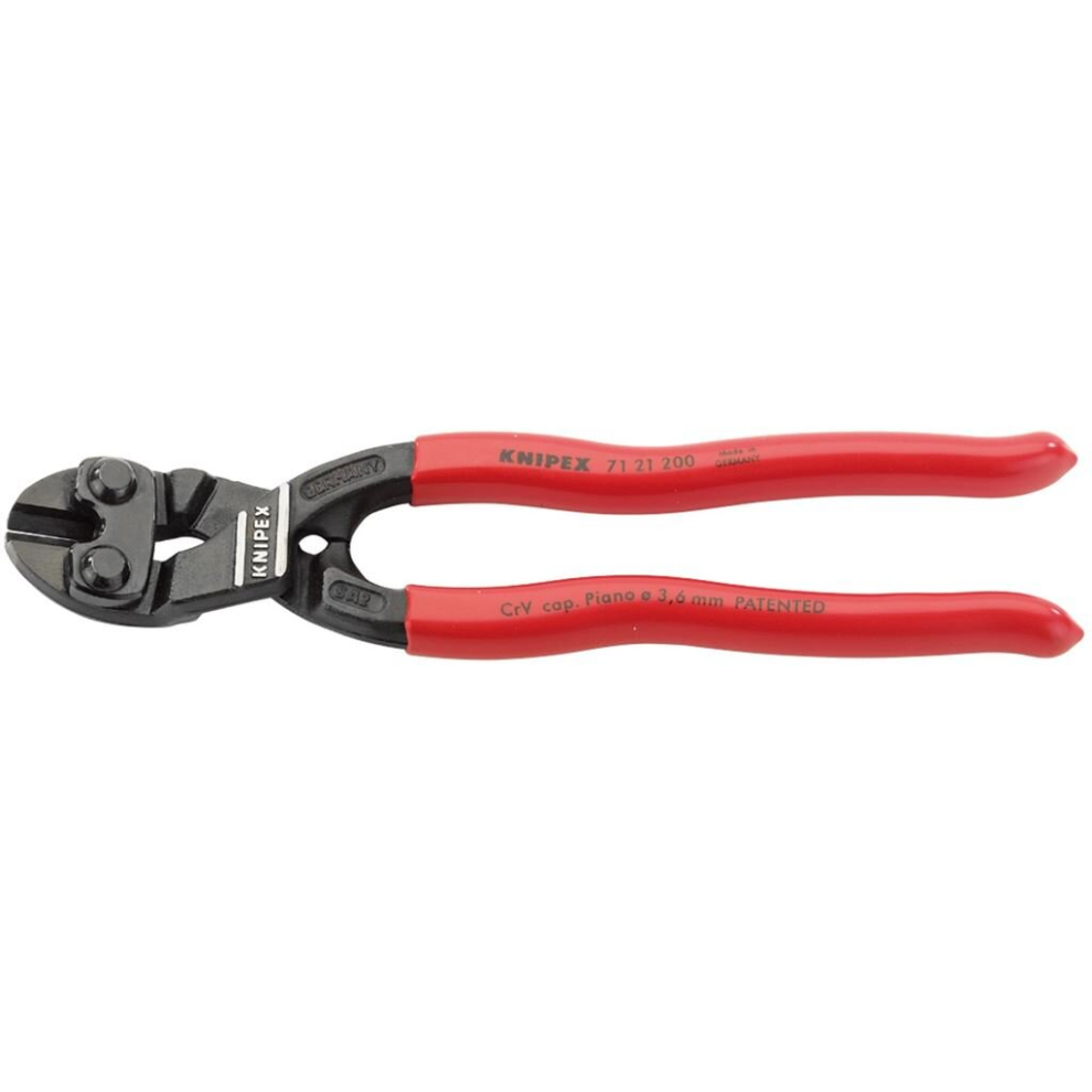 Knipex Cobolt® 71 21 200SB Compact 20° Angled Head Bolt Cutters, 200mm