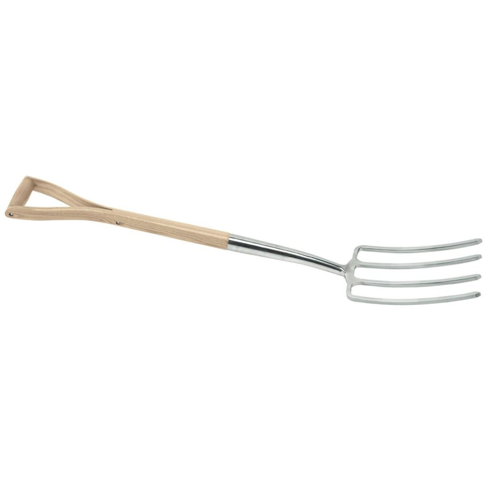 Draper Heritage Stainless Steel Digging Fork With Ash Handle