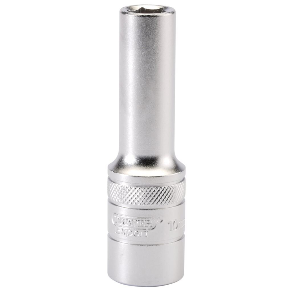 Draper 6 Point Metric Deep Socket, 1/2"" Sq. Dr., 10Mm