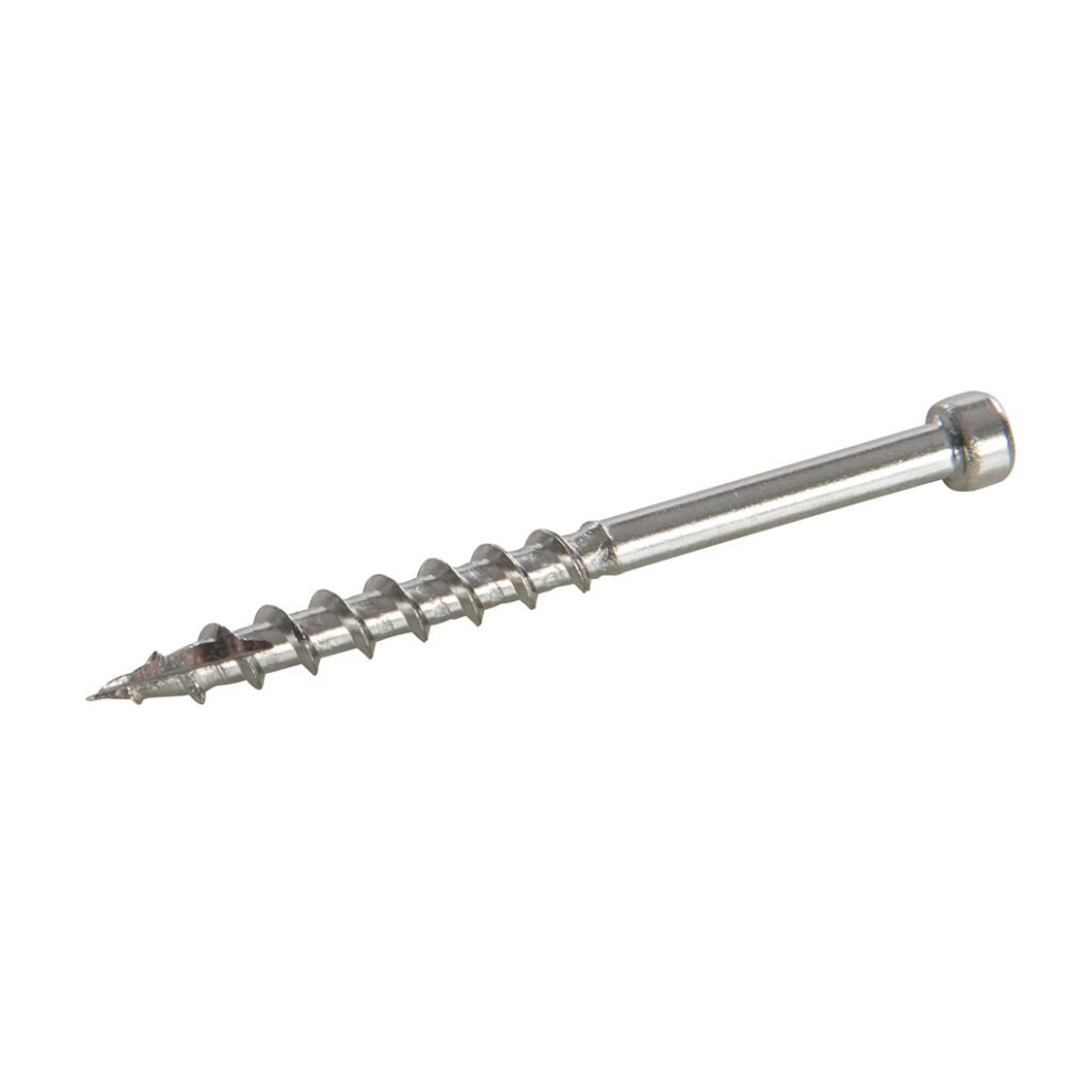Triton Stainless Steel Pocket-Hole Screws Pan Head Coarse - SS Deck 8 x 2" 500pk