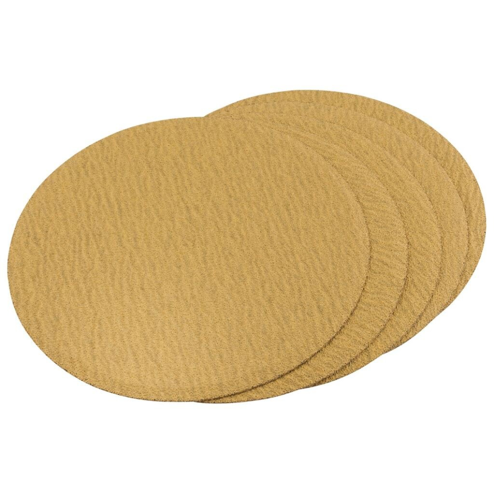 Draper Aluminium Oxide Sanding Discs, 150Mm, 80 Grit (Pack Of 5) White