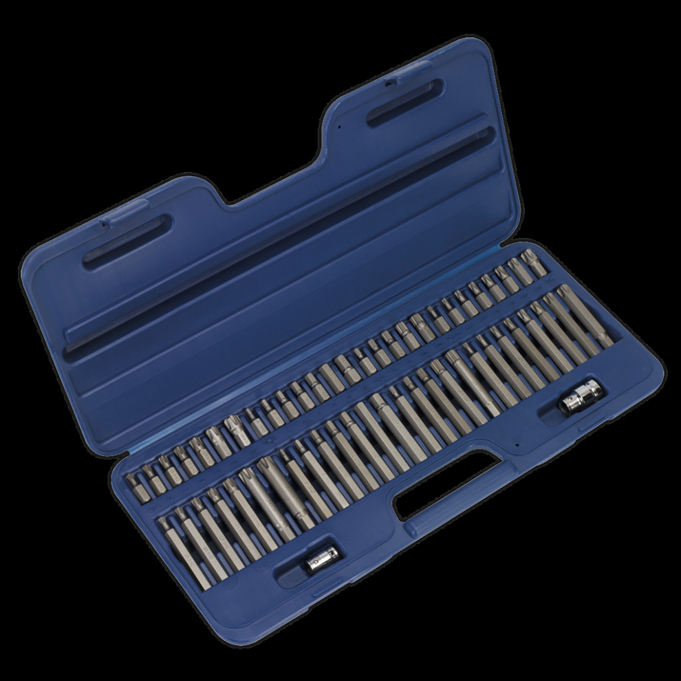 (BS) Sealey Security TRX-Star*/Hex/Ribe/Spline Bit Set 56pc 3/8"" & 1/2""Sq Drive - Image 14