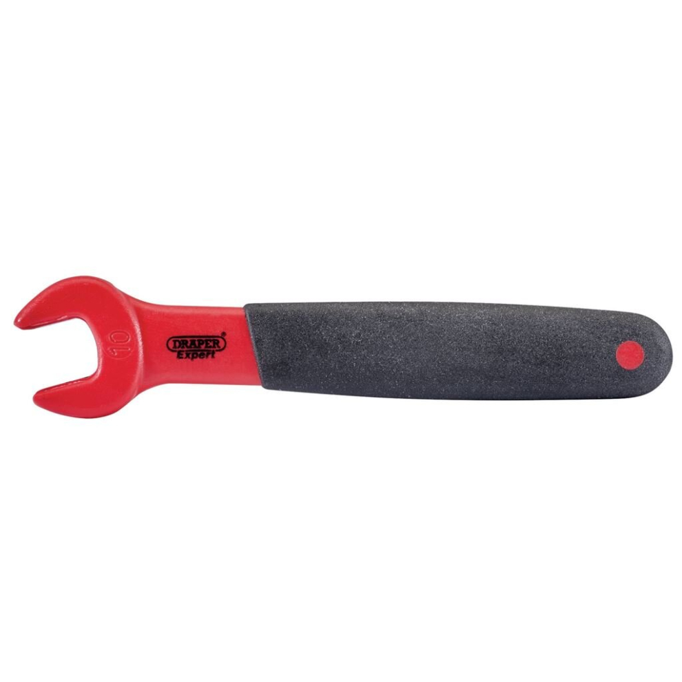 Draper Vde Approved Fully Insulated Open End Spanner, 10Mm