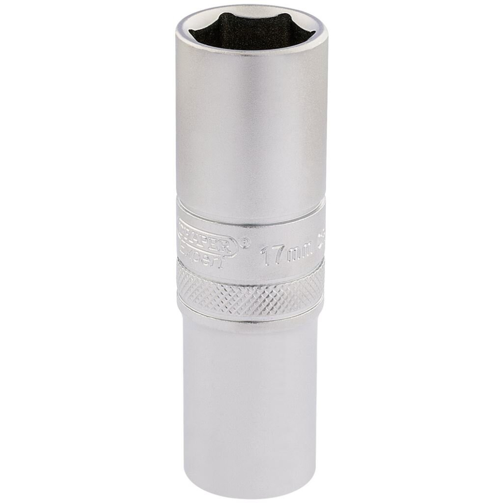 6 Point Metric Deep Socket, 1/2"" Sq. Dr., 17mm