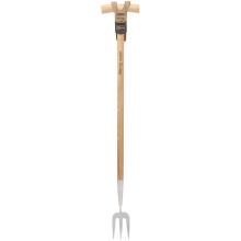 Draper Heritage Stainless Steel Fork With Ash Long Handle