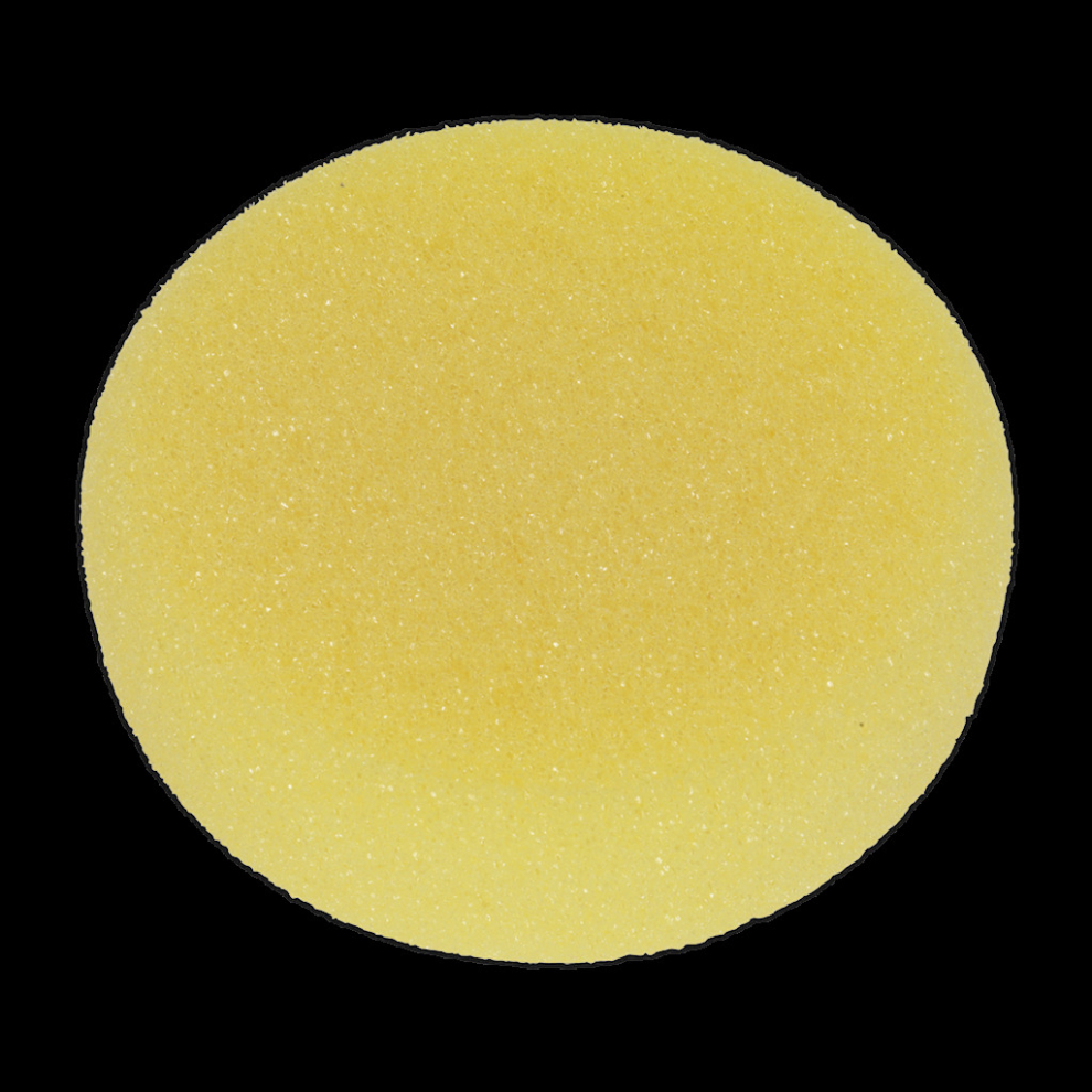 Buffing & Polishing Foam Head Hook-and-Loop Ø150 x 50mm Yellow/Coarse