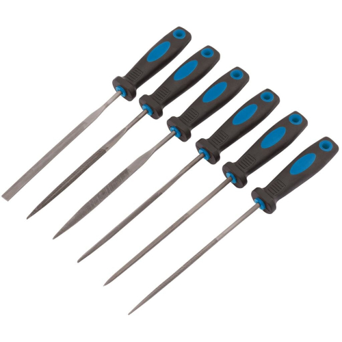 Draper Soft Grip Needle File Set, 150mm (6 Piece)